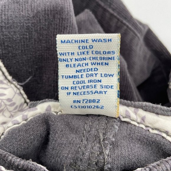 L.A. Blues Women's Corduroy Straight Leg Pants Size 16 Charcoal Gray - Picture 5 of 9